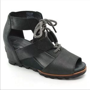 Sorel Joanie II modern lace up wedge sandals